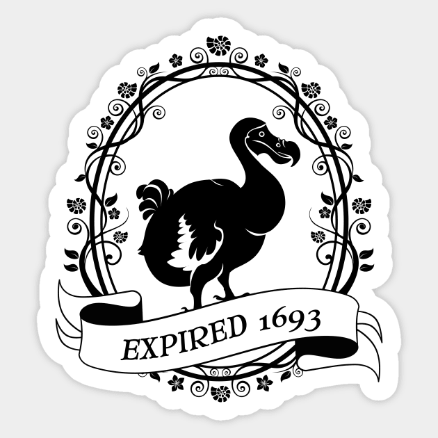 Dodo: Expired 1693 Sticker by sirwatson